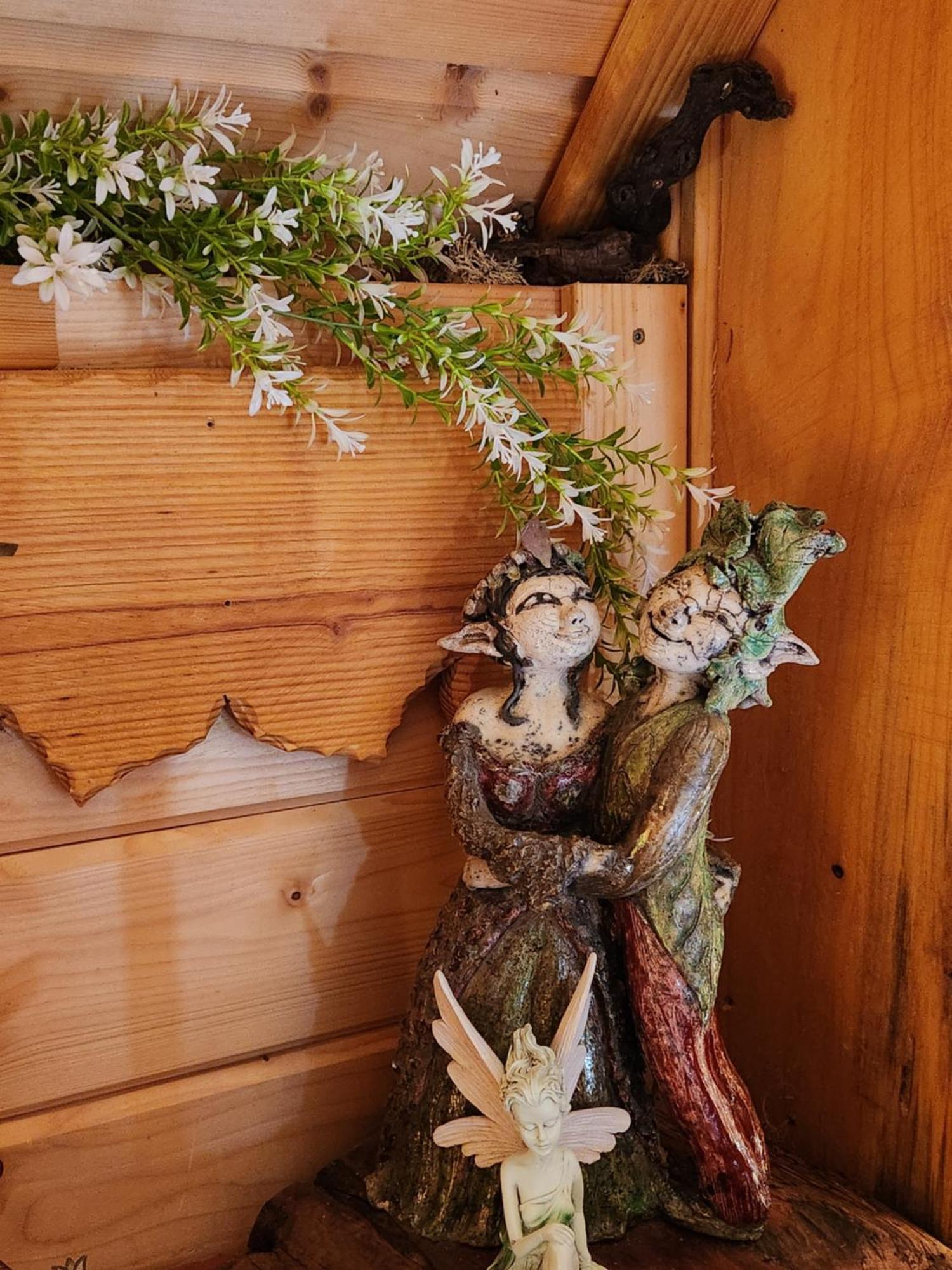 La Chaumiere Magique Des Elfes Et Ses Enigmes Bed & Breakfast Servas  ภายนอก รูปภาพ